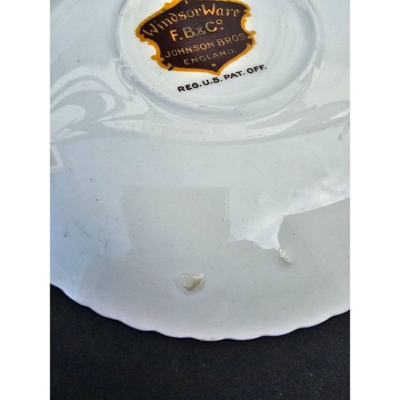 Windsor Ware FB&C Johnson Bros English Bone China Replacement Saucer - Picture 3 of 4